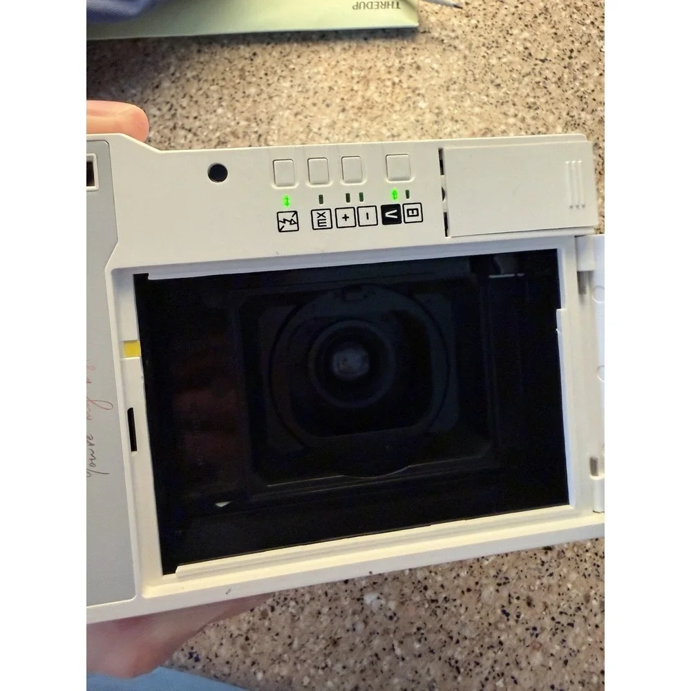 Lomography Lomo'Instant Camera The Adventure Challenge White Instax Powers On